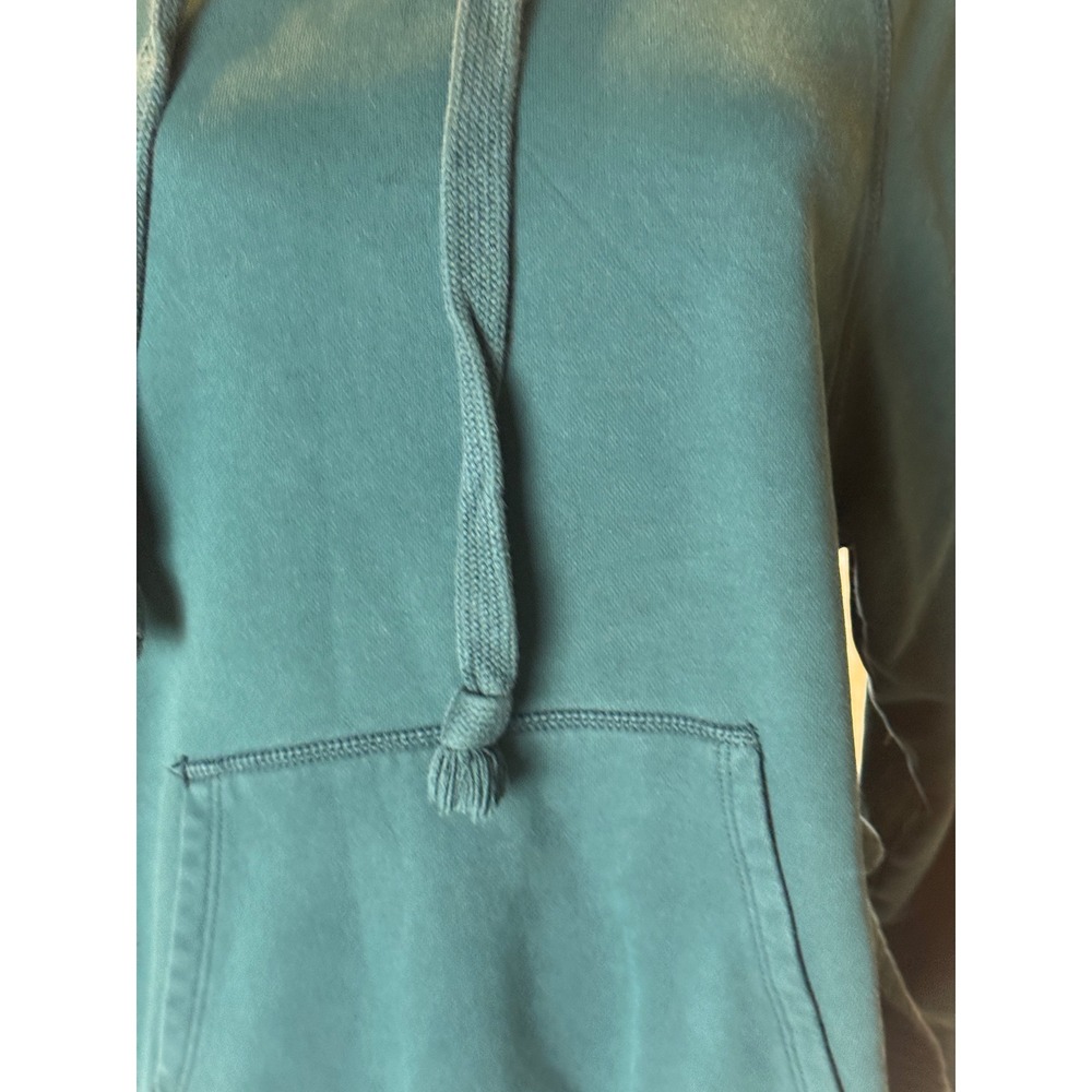 Vintage 90s Urban Heritage Teal Green Pullover Hoodie Grunge Y2K oversized.